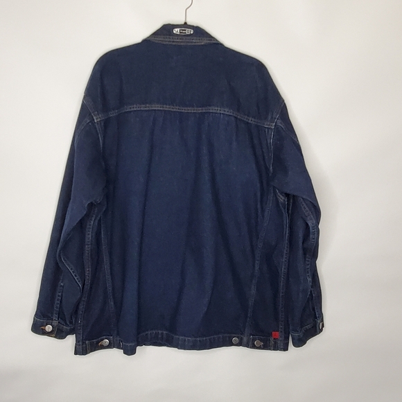 Nike Jordan Two3 Jean Jacket Size XL Jumpman Vintage 00's Loose Cut Trucker Rare - Picture 5 of 16